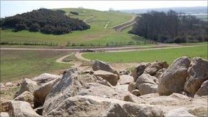 The Olympic mountain bike course at Hadleigh