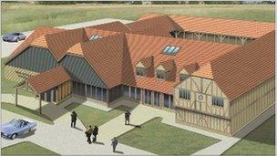 Artist's impression of Isleham's new church