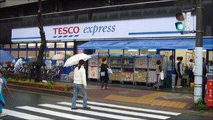 Tesco Express store in Japan