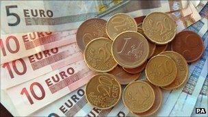 Euro notes and coins