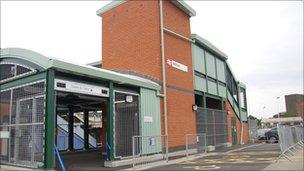 The newly opened second entrance at Witham train station