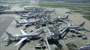 View from Traffic Control at Heathrow