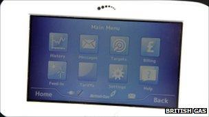 Smart meter screen