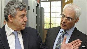 Gordon Brown and Alistair Darling in 2009