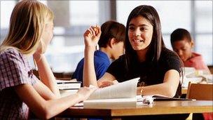 Children in a classroom