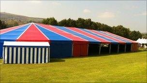 Merthyr Rock marquee