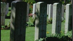 War grave headstones