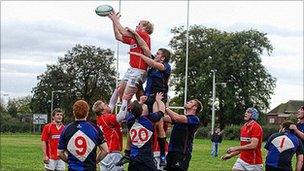 Whitchurch Rugby players