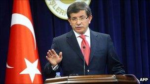 Turkish Foreign Minister Ahmet Davutoglu