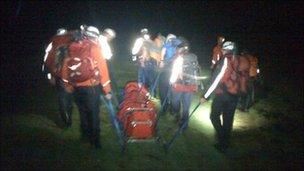 Mountain Rescue Team. Photo by Jon Lynch, WMRT