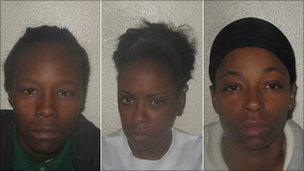 From left: Victoria Beckford, Sian Roberts, Siobhan Vaughan