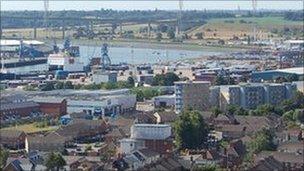 West bank of the River Orwell, Ipswich