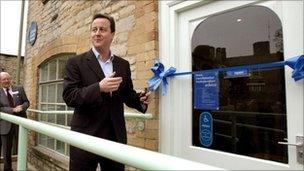 The then Conservative leader David Cameron opened a new Citizens Advice Bureau office in Witney, Oxfordshire, in March 22, 2007