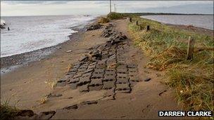 Damage to the road to Spurn Point pic: Darren Clarke