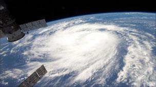 Satellite image of Hurricane Katia