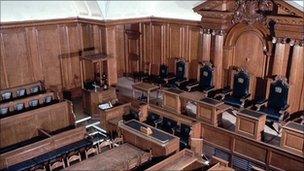 Inside court one at the Old Bailey