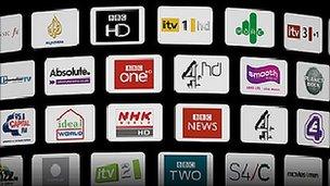 Channels offered on Freesat