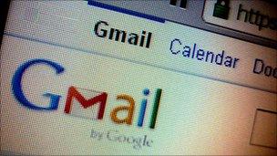 Gmail screen