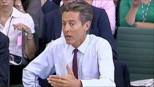 Ben Bradshaw advising a Parliamentary Select Committee against holding a public inquiry