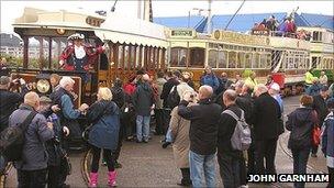 Blackpool heritage trams