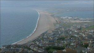 Chesil Beach from Portland