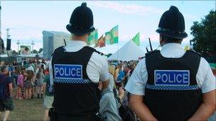 Police at Jersey Live