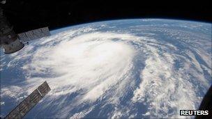 Hurricane Katia from International Space Station