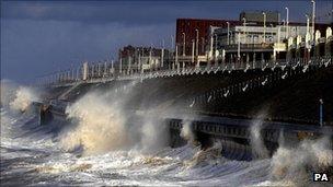 A stormy day at Blackpool