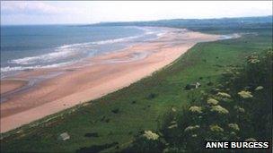 St Cyrus beach. Pic copyright Anne Burgess and licensed for reuse under Creative Commons Licence