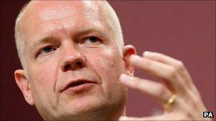 Foreign Secretary William Hague