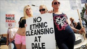 Dale farm protesters