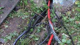 Damaged caused by cable theft