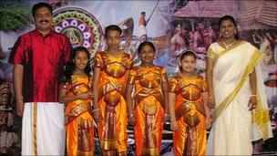 Celebrants at Derby's Onam Festival