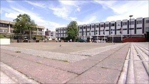 Kings Square in Gloucester city centre