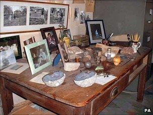 Roald Dahl's possessions in his hut