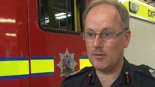 Oxfordshire's Deputy Chief Fire Officer Colin Thomas