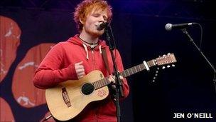 Ed Sheeran at Latitude Festival 2011, by Jen O'Neill