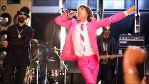 Mick Jagger performs with SuperHeavy