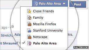 Facebook's new friends list options