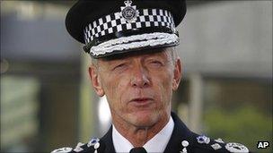 The Metropolitan Police commissioner, Bernard Hogan-Howe