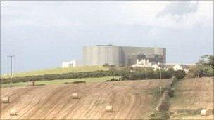 Mr Jones' farm is near the Wylfa Nuclear Power Station