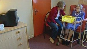 Woman in care home in Nottinghamshire