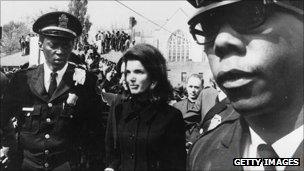 Jackie Kennedy at MLK funeral