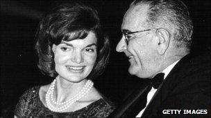 Jackie Kennedy with LBJ