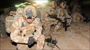 British soldiers in Afghanistan in February 2010