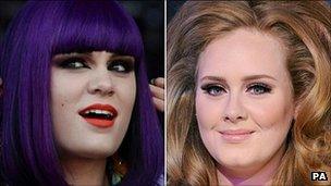 Jessie J and Adele