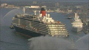 Cruise ships in Southampton