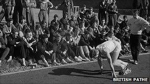 Robbie Brightwell training at Lilleshall in 1959