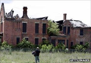 Derelict building in Detroit