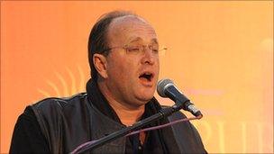 William Dalrymple, writer and director of the DSC Jaipur Literature Festival speaks on the first day of the Jaipur Literature Festival in Jaipur, on January 21, 2011.